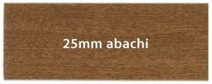 de kleinste houten abachi jaloezieen